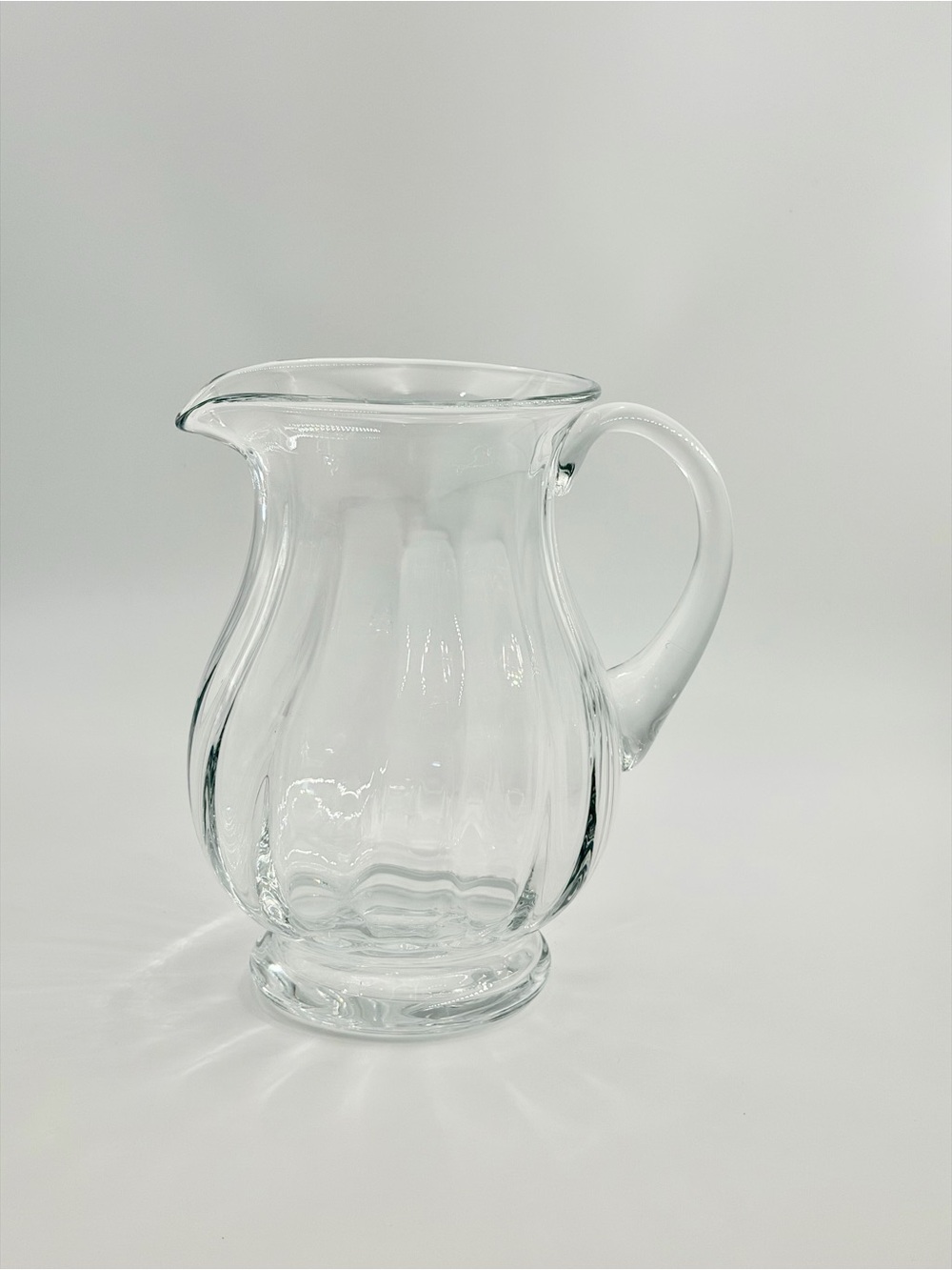 Tiffany & Co. Georgetown Crystal Ribbed Optic Pitcher 64oz